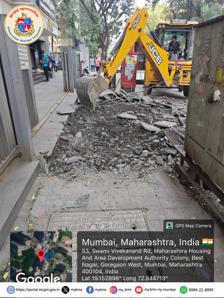 mybmcWardPN's tweet photo. 🚶'पादचारी प्रथम (Pedestrian First)’ अभियानाला सुरुवात!

🔹बृहन्मुंबई महानगरपालिका पी पश्चिम विभागामार्फत आज प्रभाग क्रमांक ५८ मधील एस.व्ही. मार्गावर '���ादचारी प्रथम (Pedestrian First)' अभियानांतर्गत विशेष अतिक्रमण निर्मूलन मोहीम राबविण्यात आली. (१/३) https://t.co/wvcJCsFIac