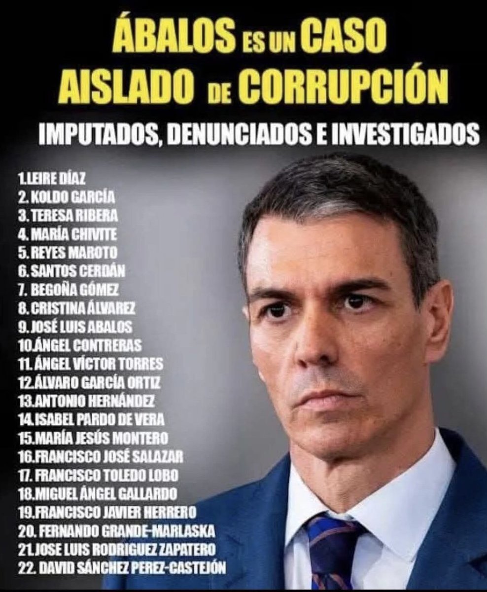 emisampedro's tweet photo. #DerechaExtremaNecesidad
PACTO YA #PP + #VOX para:
1. Echar al traidor #DrCumFraude y sus CÓMPLICES PARÁSITOS
2. ILEGALIZAR al #SocialComunismo
3. Cambiar la #Constitucion
4. #MassDeportation
5. DEROGACION leyes del #PSOE.
6.... y ya luego hablamos...
#PÁSALO YA! https://t.co/kXwl1NWWi0