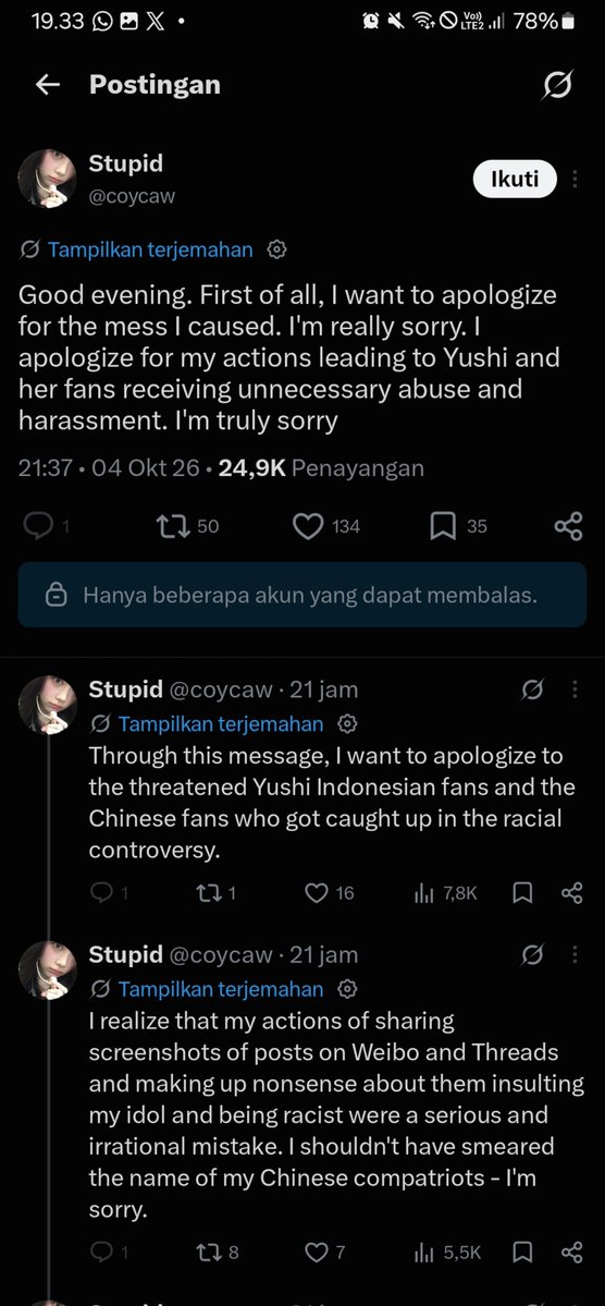 siondancow's tweet photo. jadi dari sebagian banyaknya yang hate yang diterima yushi, nct wish, dan wishzen itu cuma akal-akalan doang? 🤯 https://t.co/WVD3fHI6oy