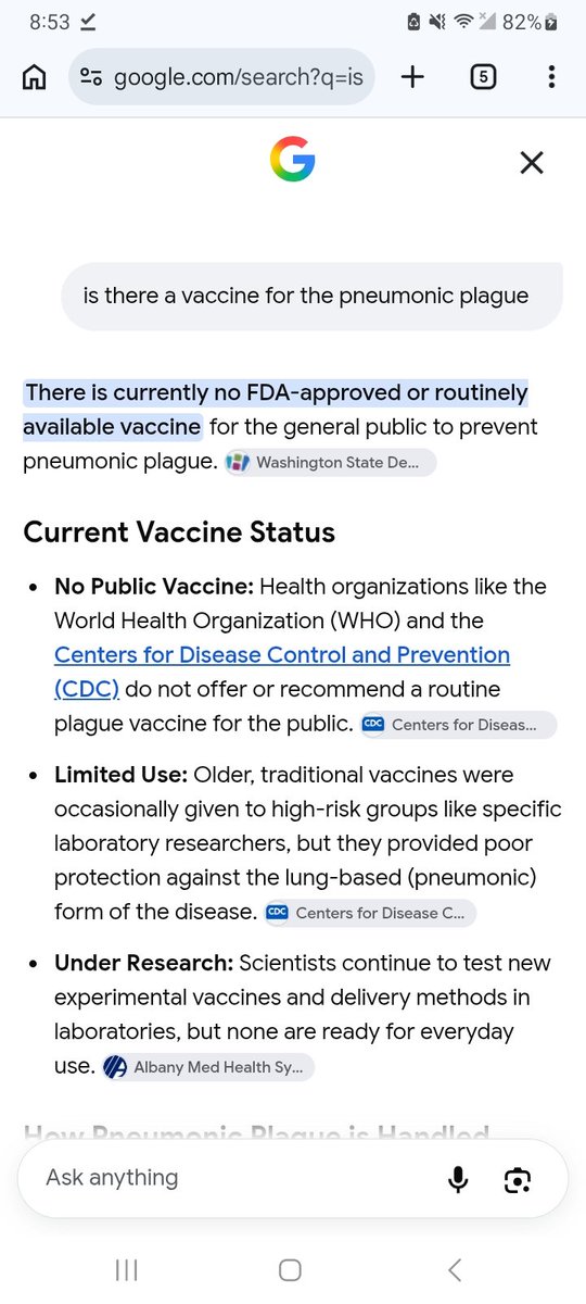 SeanPennock3's tweet photo. @savag91165 @ItsTheEnforcer No vaccine for pneumonic plague https://t.co/N3jHvgrWuw
