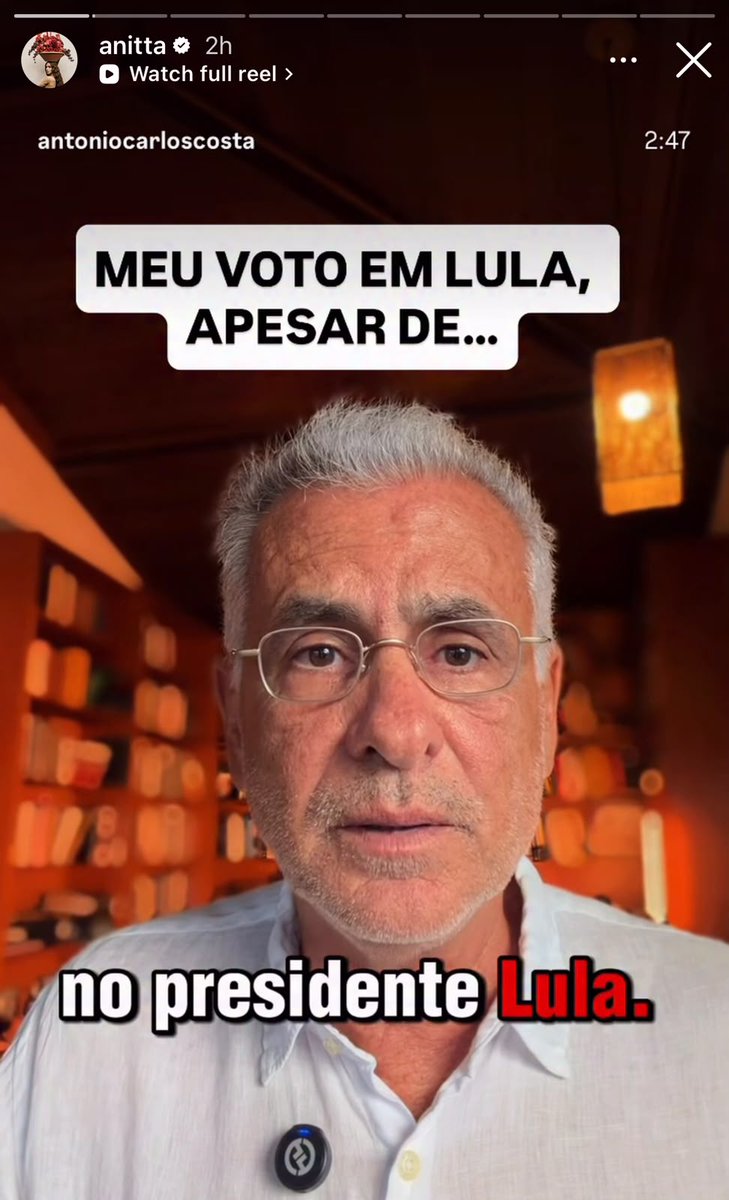 tracklist's tweet photo. Anitta declarou seu voto no 2º turno das #Eleições2026 🗳️ https://t.co/cjZchiYp57