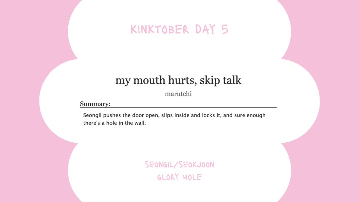 marutchi3's tweet photo. my mouth hurts, skip talk

> 972 words

🔗 https://t.co/0s4CrDZiKO https://t.co/63ksyyI3fL