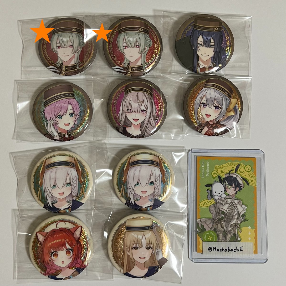 MochokochE's tweet photo. 【交換・譲渡】にじさんじビスケット2／3／4 缶バッジ

譲：画像1（★以外）
求：150円+送料

・郵送のみ
・譲渡の諸々はお取引プロフ参照
お心当たりありましたらお気軽にお声がけください。 https://t.co/UhikxJcxTP