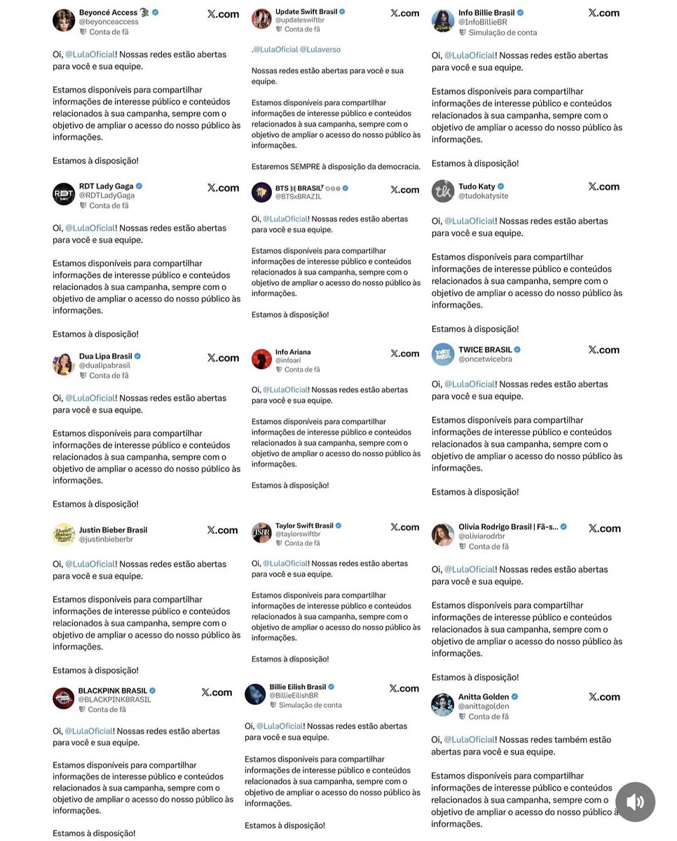 poptime's tweet photo. LINDO! Fandoms se unem à Lula e disponibilizam ajuda para buscar os votos dos mais de 30 milhões de abstencionistas que não foram votar nas eleições. https://t.co/NTDjRU3EIR