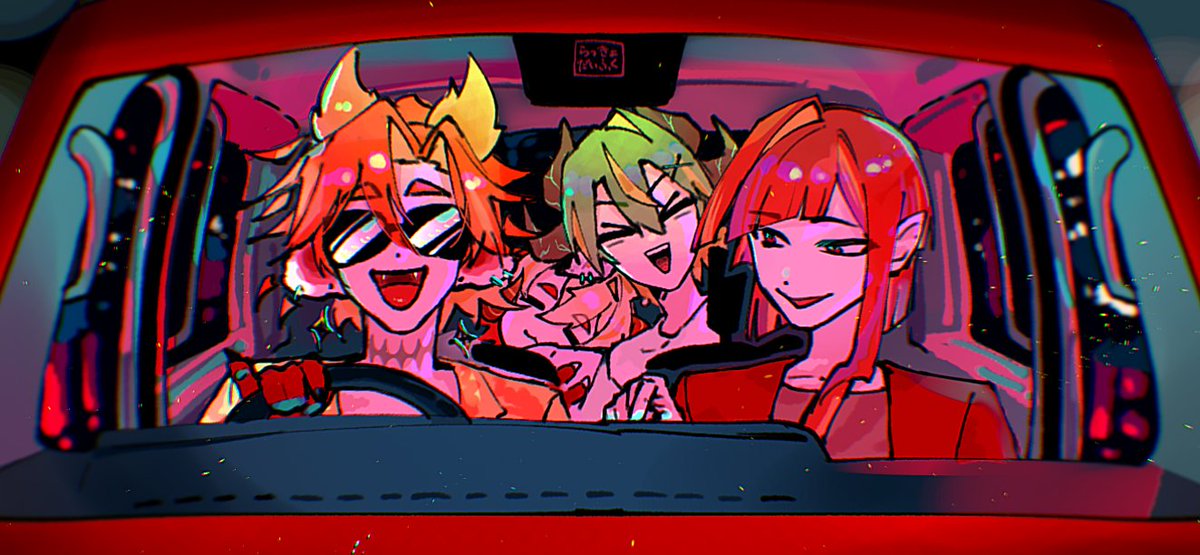 Rakkyo_daihuku's tweet photo. #12星座V星図 
🤟🤟🤟深夜の男子会ドライブ🤟🤟🤟 https://t.co/ce2odUDITH