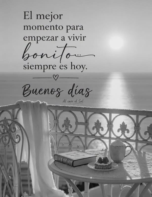 EsperanzaG79819's tweet photo. El mejor momento para empezar a vivir bonito… siempre es hoy.
No esperes a que todo sea perfecto para sonreír, para cuidar de ti o para disfrutar de las pequeñas cosas. La vida no empieza cuando desaparecen los problemas, sino cuando decides mirar cada día con esperanza, agradecer lo que tienes y regalarte un poco de paz.
Que hoy encuentres motivos para sonreír, personas que te hagan bien y momentos sencillos que llenen el alma.

Buenos días Mundo ❣️