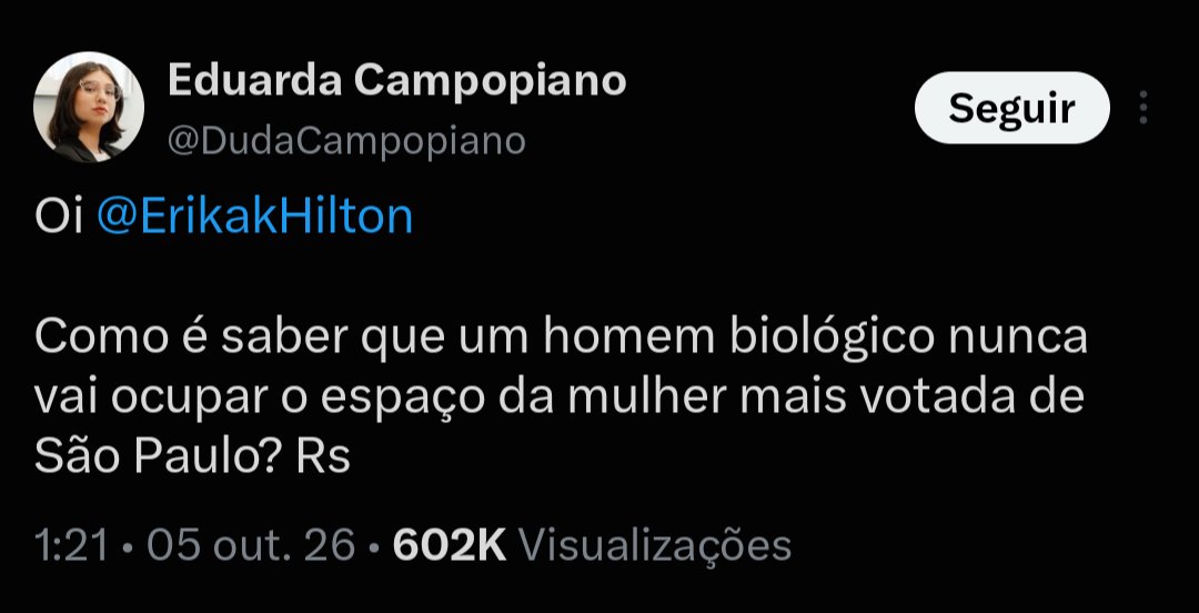 1cesgusto's tweet photo. É a síntese de que o povo vota contra ele mesmo. A deputada estadual mais votada falando isso de quem propôs o fim da escala 6x1 na Câmara

Não tem proposta, não tem nada, só isso aí: ódio e mais ódio 

Mas vão te falar que a esquerda não conversa, não ouve o trabalhador e etc https://t.co/AU4zQuDhzn
