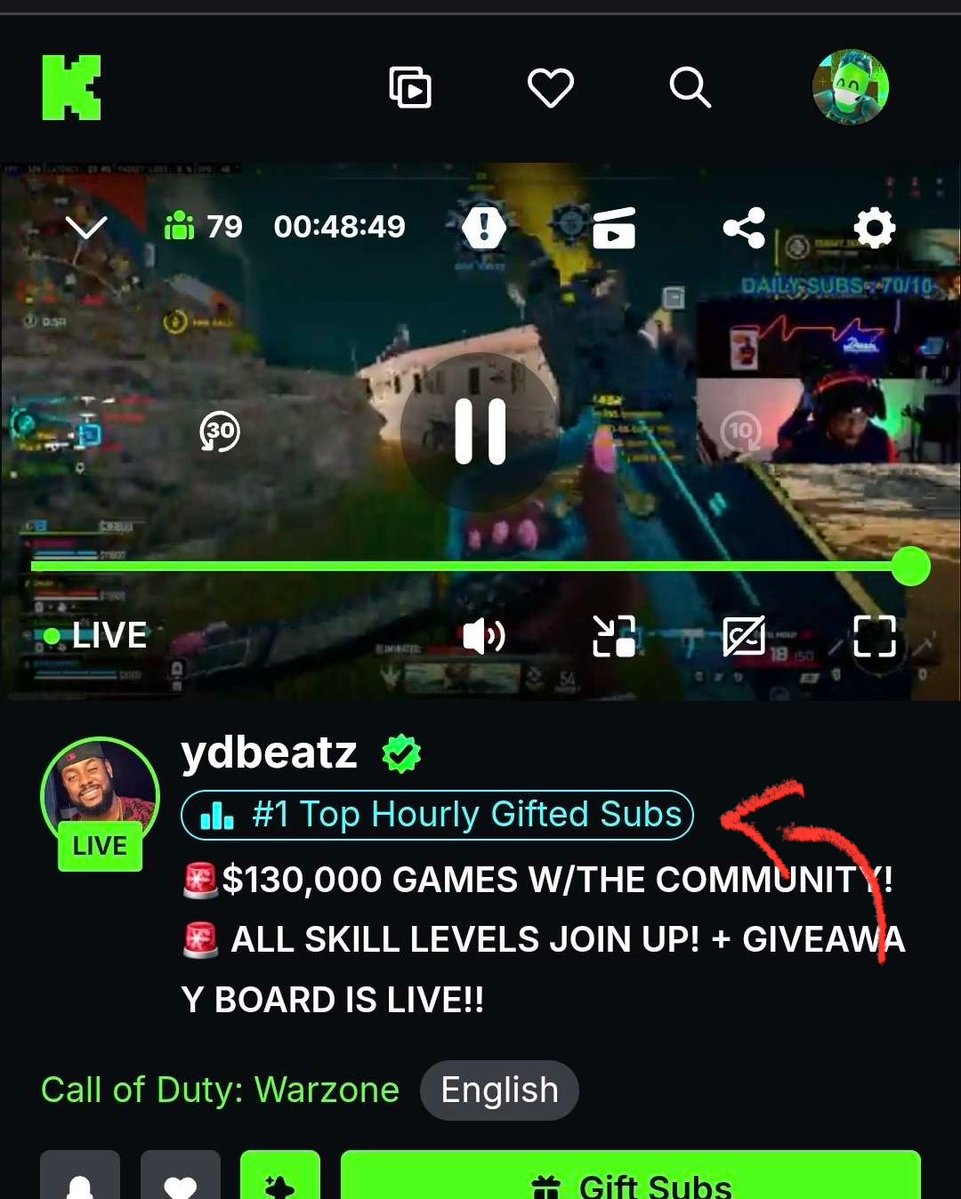 YDbeatz's tweet photo. How’s streaming going? We hit #1 on @Kick and apparently have been top 5 last week too. 

Not many streamers in the @kickcommunity doing this especially under 100ccv https://t.co/SQWiAdoAWf