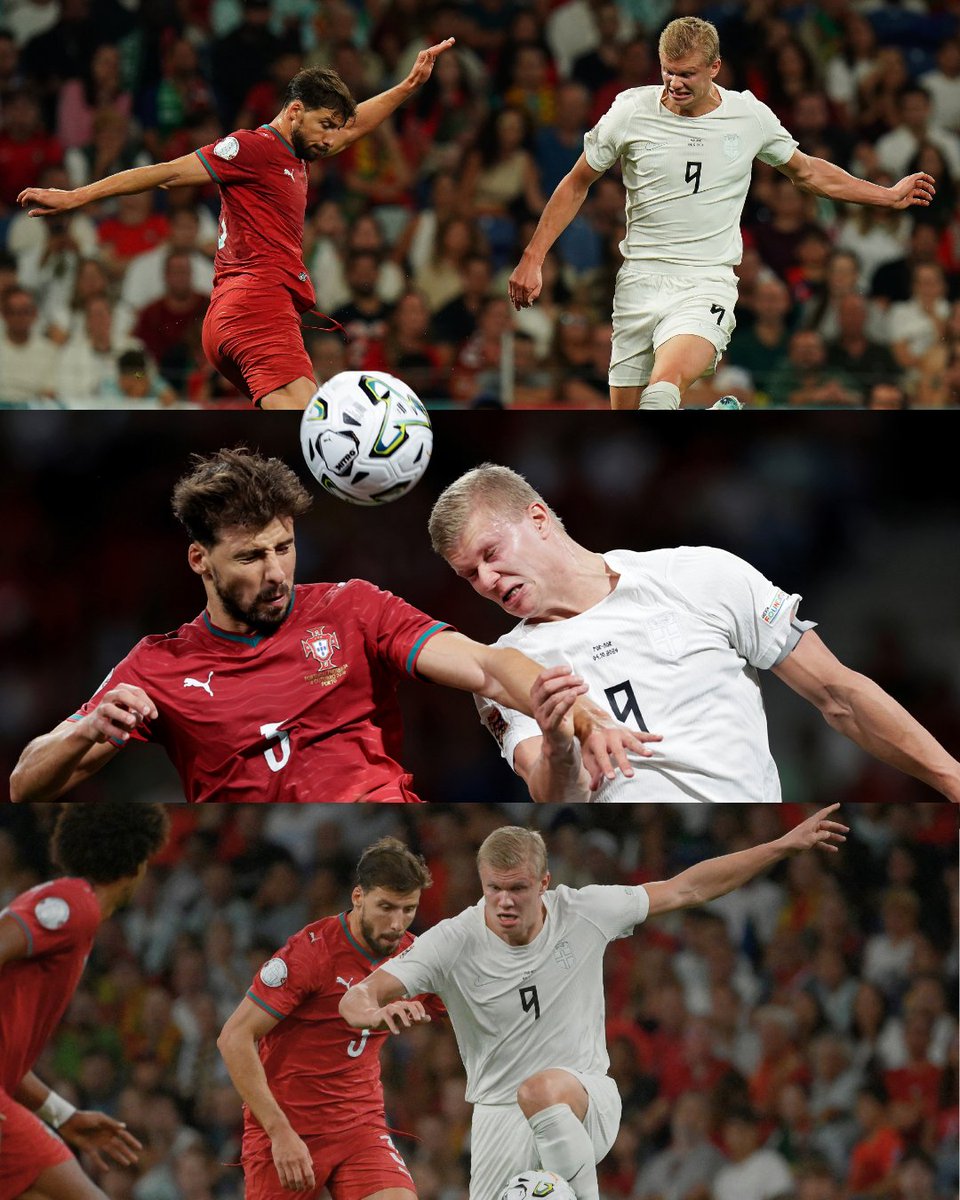 ManCityPT's tweet photo. De companheiros no City para rivais na seleção...👀🇳🇴🇵🇹 https://t.co/eNnNXPmtXM