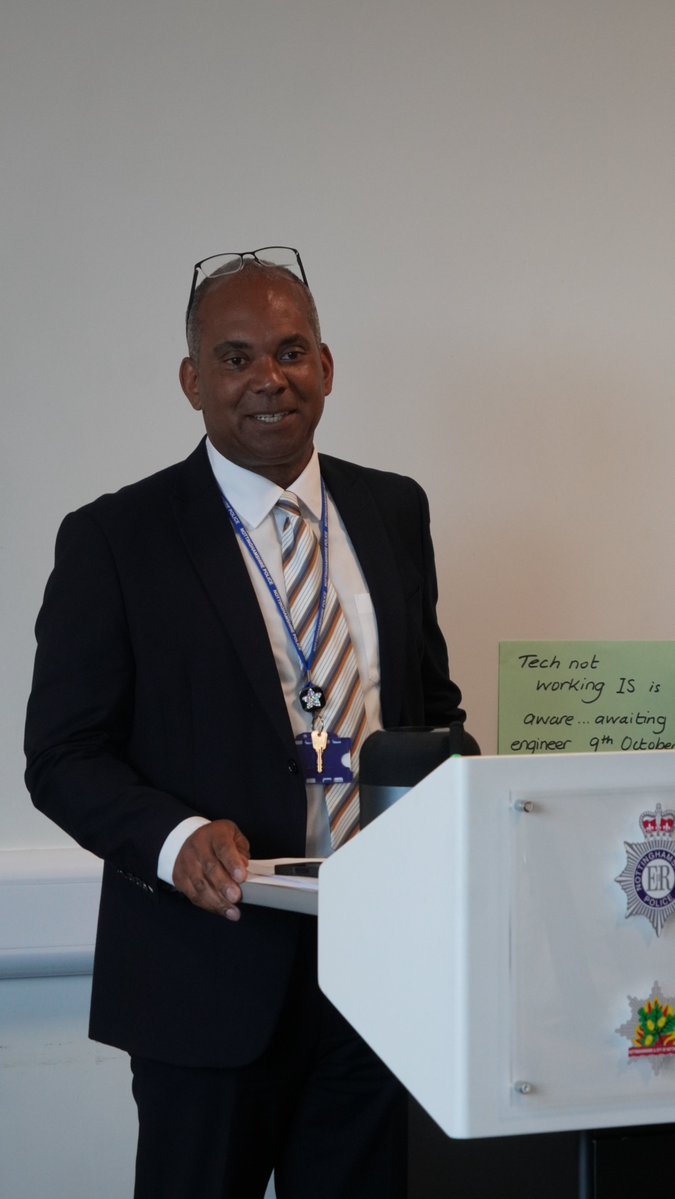 NottsOPCC's tweet photo. Earlier today, PCC Gary Godden and Deputy PCC Angela Kandola attended a Black History Month event at Police HQ hosted by Nottinghamshire Police's Black Police Association. https://t.co/OtqTN1SJHG
