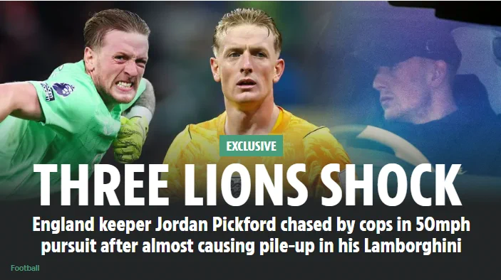 PICKFORD FACES COURT OVER APRIL SPEEDING INCIDENT