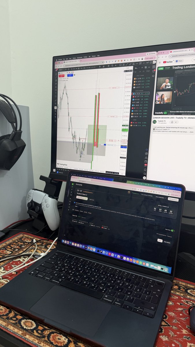 Brakimow's tweet photo. Attending live Trading Sessions on @Tradeify TV has affected My Trading discipline and skill in very positive way this became my daily routine Now. 

Huge thanks to Tradeify Hosts @CelineTrades @nickmtrades https://t.co/pJtLcCTWqk