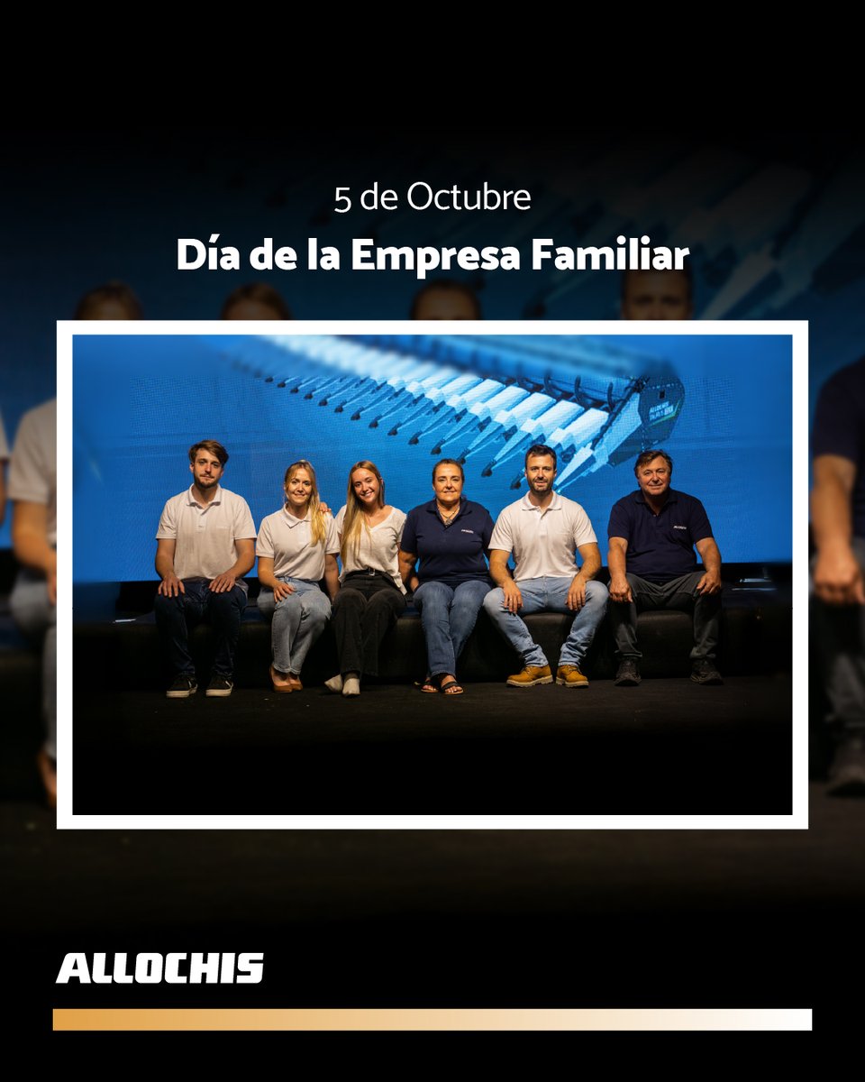 Allochis_Arg's tweet photo. 👨‍👩‍👧‍👦🏭 Ser una empresa familiar es construir mucho más que un negocio: es compartir valores, asumir desafíos y trabajar juntos por un proyecto que trasciende generaciones.

💙 Celebramos nuestra historia, nuestro equipo y todo lo que todavía tenemos por construir. https://t.co/QJvdS51uAX