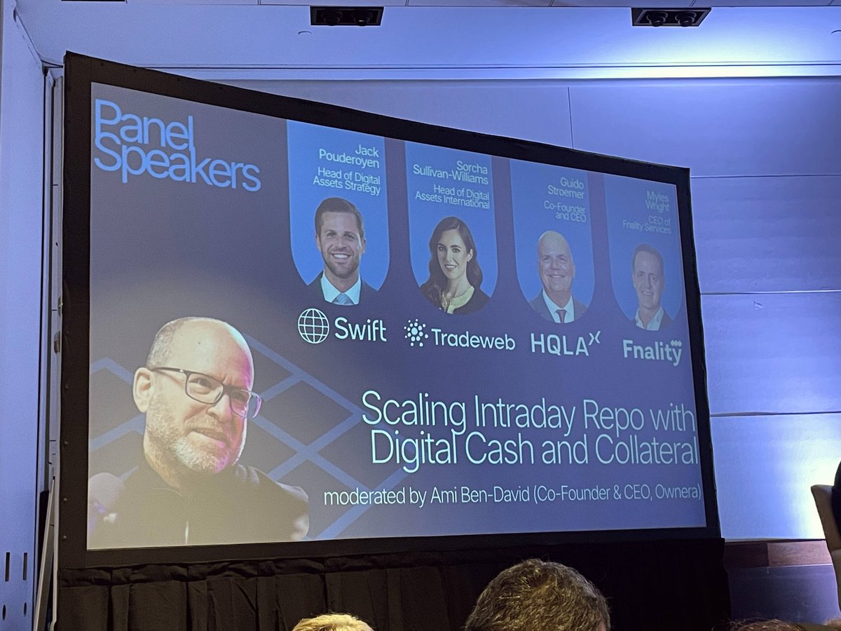 hqla_x's tweet photo. Great discussion at Sibos last week on the future of intraday liquidity.

Oliver Wyman statistic - only 19% of firms use data-driven, calibrated intraday buffers with granular cost allocation.

Key takeaways:

🔸Clients need flexible access to liquidity across different forms of collateral and cash.
🔸Technology is advancing, but booking capabilities, interoperability and market practices must keep pace.
🔸Mobilising fiat today creates a pathway to digital cash and atomic DvP.
🔸The goal is simple: make intraday repo easy for clients to execute.