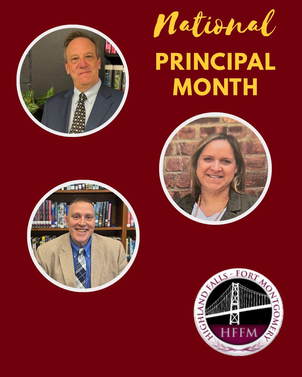 HFFMCSD's tweet photo. Happy National Principals Month!
Celebrating our incredible school leaders!
🏫 Elementary Principal Hansen
🏫 Intermediate Principal Femia
🏫 High Principal Curtin
Thank you for your leadership and dedication to our students, staff, and community!
#HFFMCSD #JIO #HFIS #FMES https://t.co/I5QApnb4EE