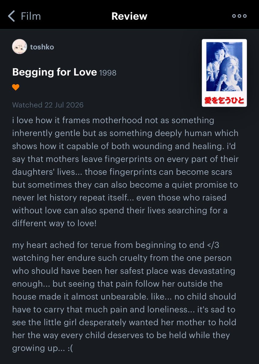 mietteaube's tweet photo. ga pernah nulis serius kecuali buat begging for love soalnya sakit banget hatiku jujur nonton ini 😹 https://t.co/8rcflPdqpW