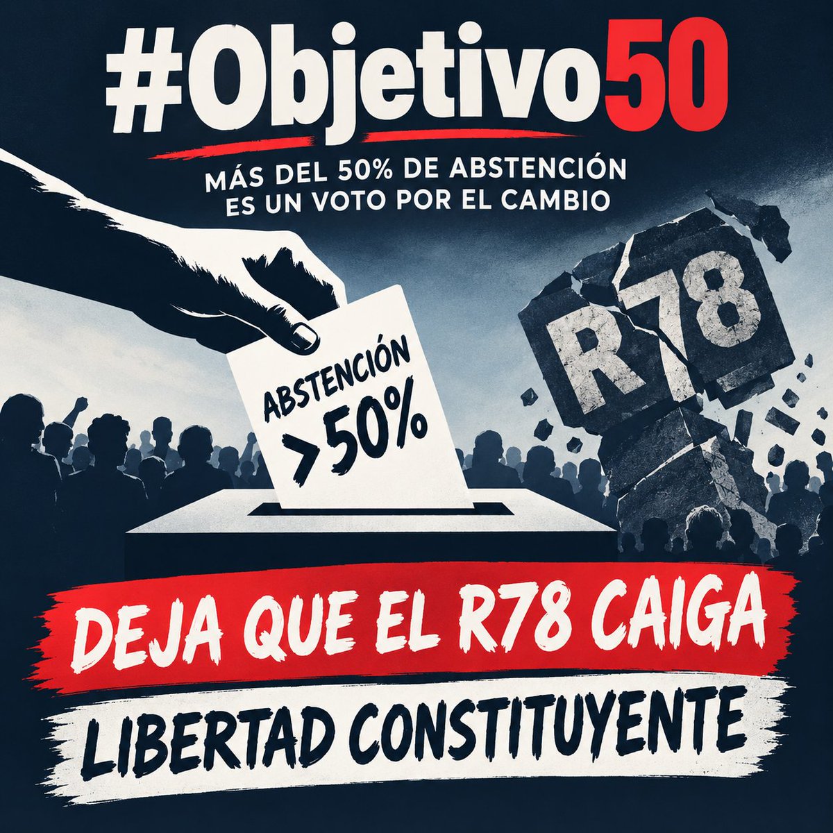 2aTransicion's tweet photo. Si logramos una abstención mayor al 50%, podemos cambiarlo todo.

¿LO HACEMOS VIRAL?

Sin democracia
#YoNoVoto #Objetivo50 https://t.co/PvHvSB1NCM