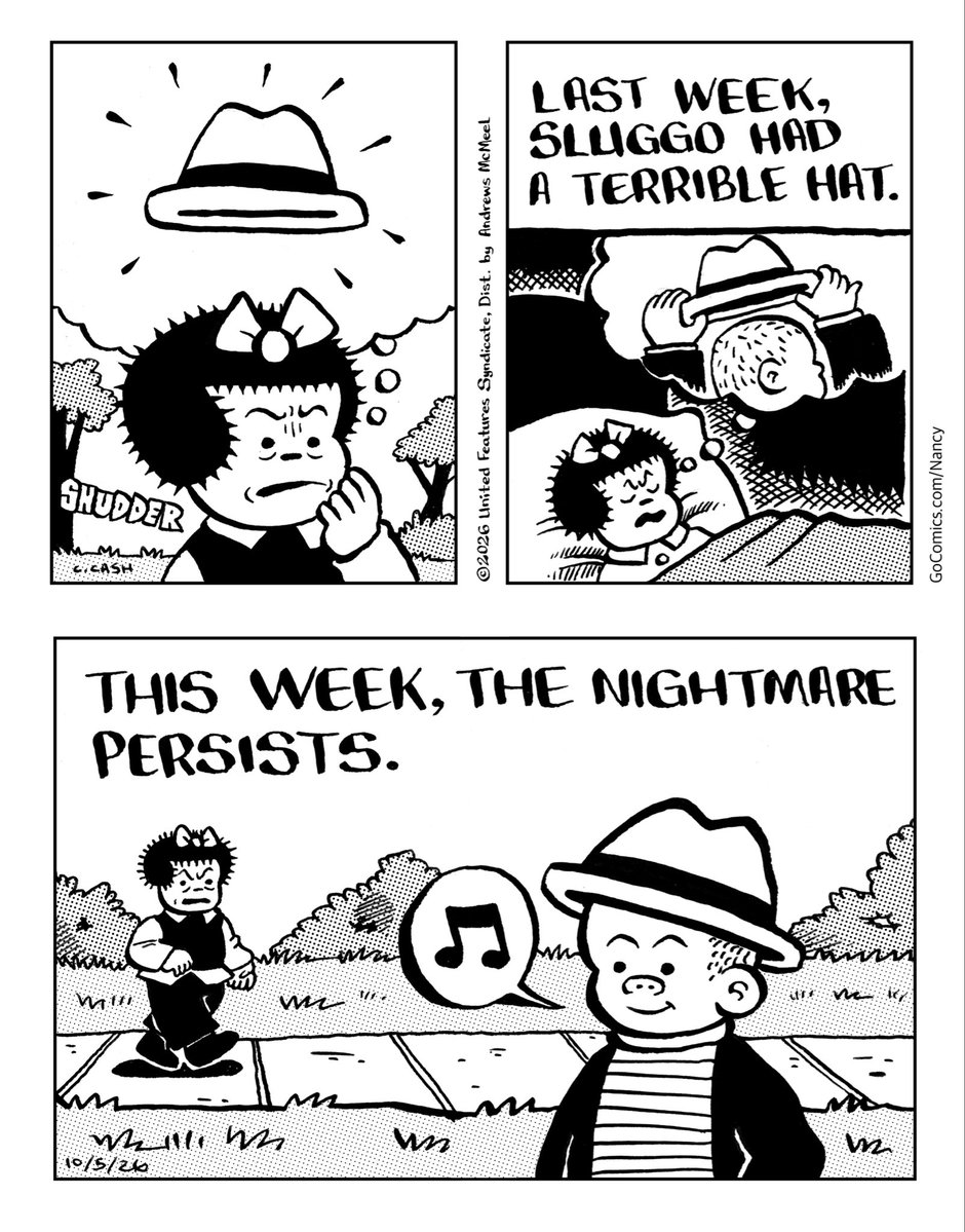cash__browns's tweet photo. Nancy 10/5/26 “Sluggo’s Terrible New Hat” Part 7 https://t.co/ZtbkplveJC