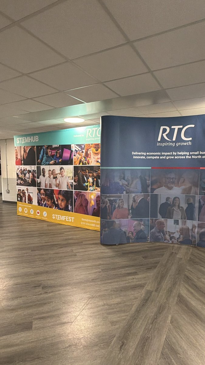 rtcstem's tweet photo. It's set up day for #STEMFest! 🚀
The team has been busy getting everything ready for the exciting week ahead! With final preparations well underway, we can't wait to open the doors tomorrow and welcome all the schoolchildren and exhibitors who will bring this event to life! https://t.co/KJV5dW2hZL