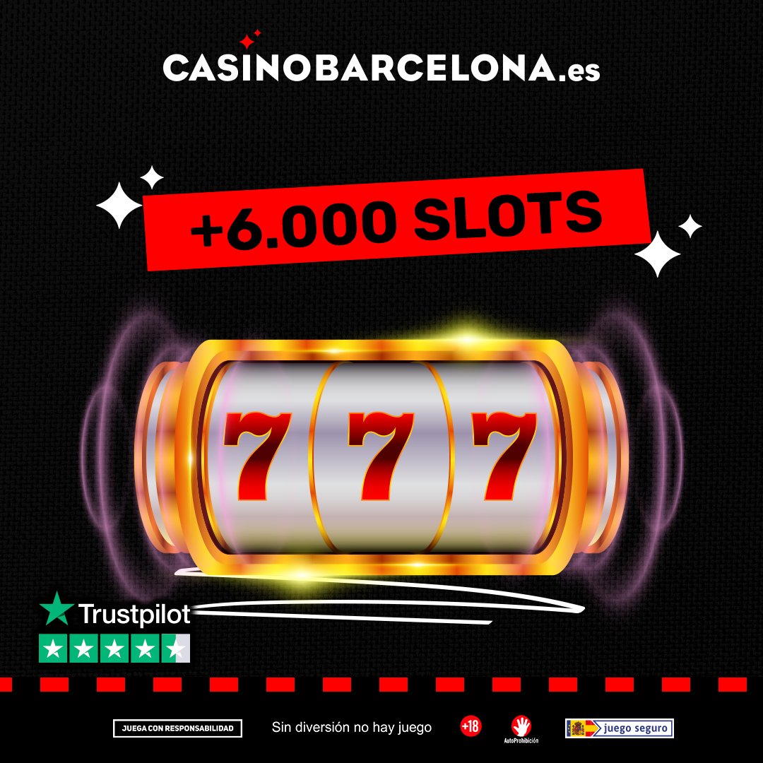 CasinoBCNes's tweet photo. En Casino Barcelona  tenemos más de 6.000 slots ¿A qué esperas para aprovechar los 200€ de bienvenida?