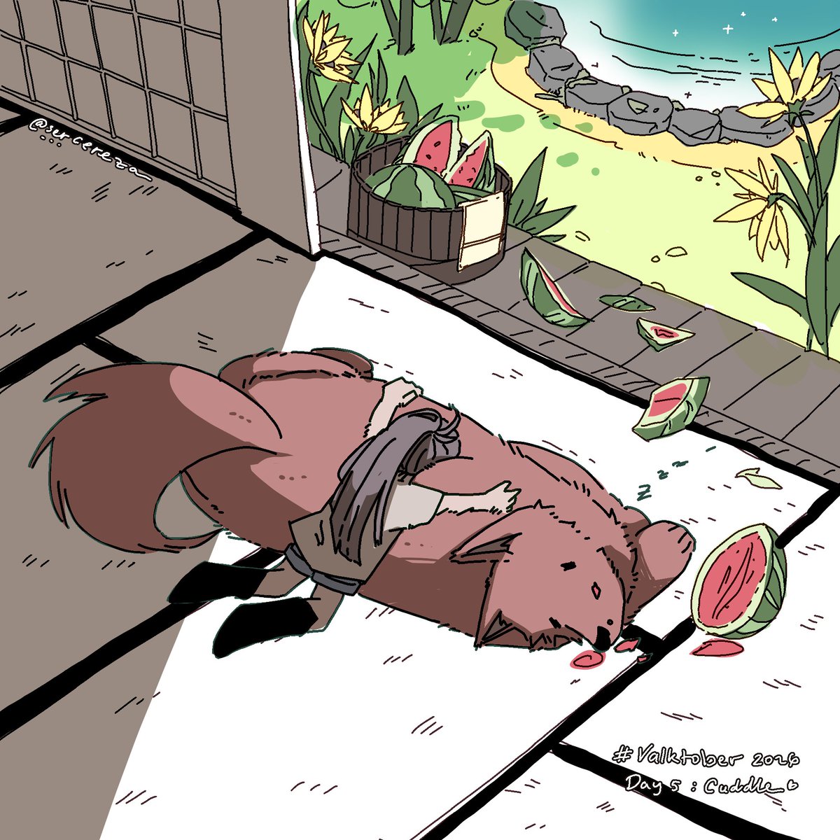 sercereza's tweet photo. Day 5 : Hot Summer but.... (Cuddles)
#Valktober #BringValkoBack #Valktober2026 https://t.co/U6c1p0uaz0