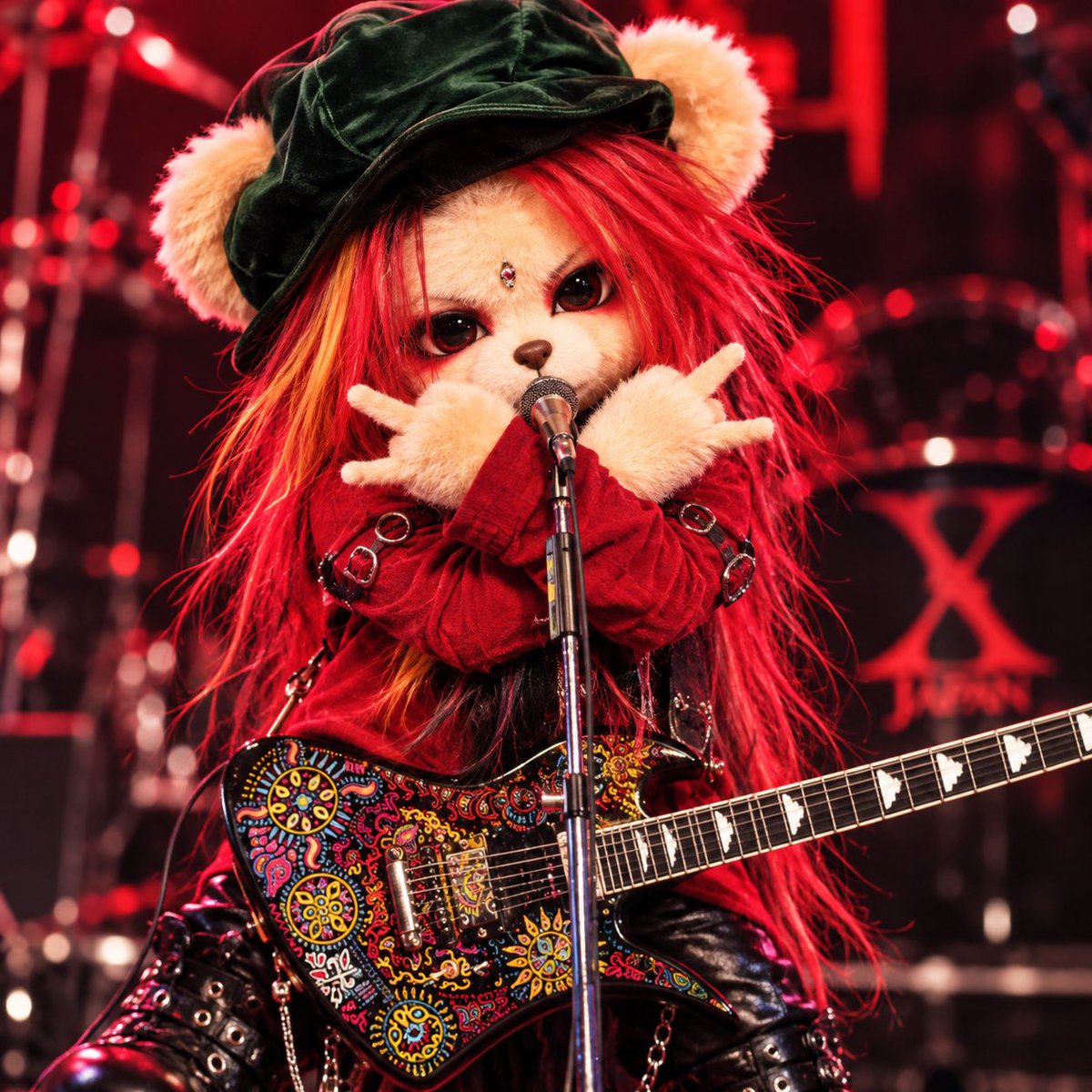 hide722yu's tweet photo. hideをイメージした、くま🧸ちゃん(*´罒`*)

 #hide
 #くま
 #画像どうぞ https://t.co/d5EOi092ZJ