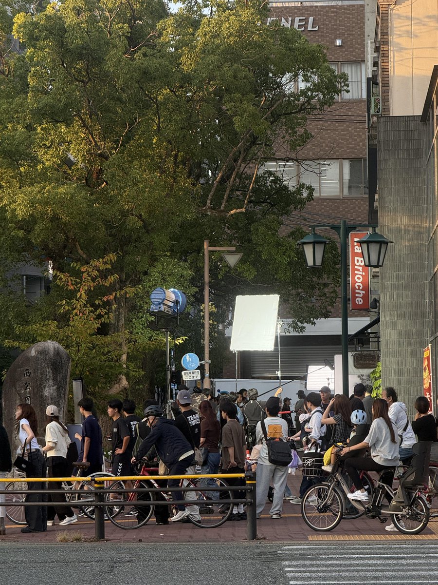 godmitzu's tweet photo. SANA and Satoh Takeru were spotted filming in Japan for her debut movie 'Nyangi'. https://t.co/z5J80QeVZt