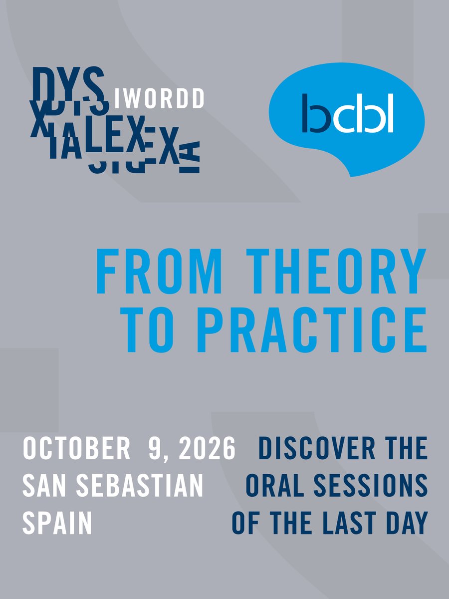 bcbl_'s tweet photo. [1/2] 🔝 We are pleased to present the programme for the ‘From theory to practice’ session of #IWORDD26.

Today we are introducing the oral sessions:

🔸Sendy Caffarra, from @UNIMORE_univ
🔸Amaia Aierbe, from #BCBL
🔸Anna Lopez-Sala &amp; Catherine Clark, from @SJDbarcelona_es https://t.co/xlVzaj3Kzu