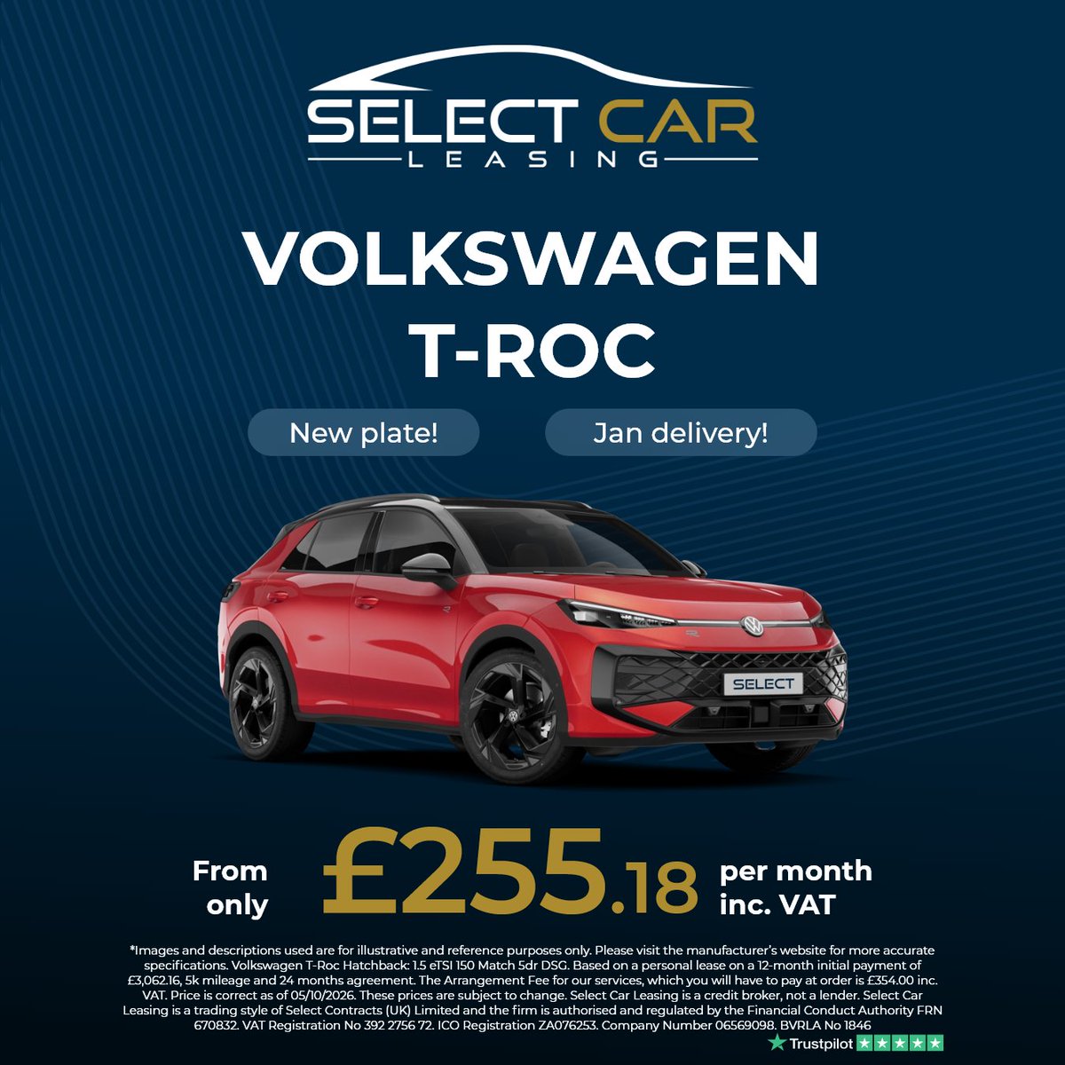 SC_Leasing's tweet photo. Our October new plate deals are here!

From the stylish, all-electric power of the Polestar 2, to the spacious, practical design of the VW T-Roc, we've got a range of new-plate lease cars up for grabs!

Click the link to find out more 👉 https://t.co/PbQZhM1eLR

*Prices correct as of posting. The arrangement fee for our services, which you will have to pay at order is £345.00 inc. VAT. These prices are subject to change. Select Car Leasing is a credit broker, not a lender.