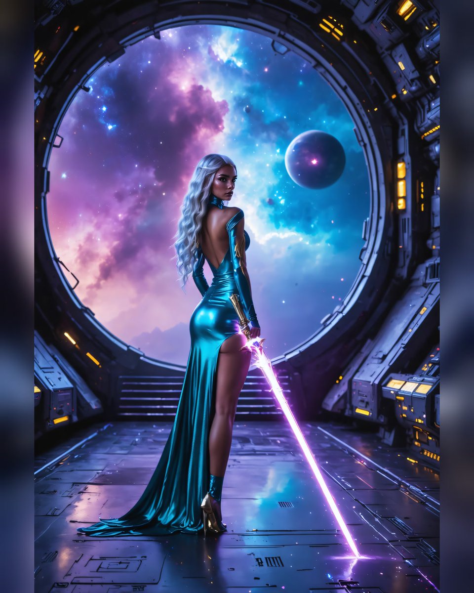 pixelsinaispace's tweet photo. Where the nebula ends, she begins.

Worth a save? 🔖 Send it to someone who loves this world.

#aiart #fantasyart #scifiart #digitalart #warriorwoman #valkyrie #cosmic #spaceart #conceptart #aiartist #fantasy #scifi #spacefantasy #aiartcommunity https://t.co/UwYithZsRP