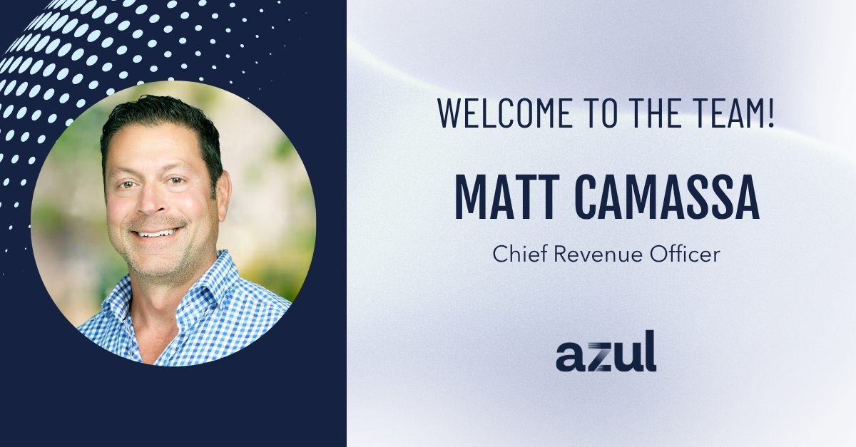 AzulSystems's tweet photo. 🎉 Please join us in welcoming Matt Camassa, our new Chief Revenue Officer! Matt brings 20+ years of experience building and scaling global enterprise sales organizations. Congrats, Matt! #AzulTeam #NewHire #Leadership https://t.co/lZ7WbO1Sp0