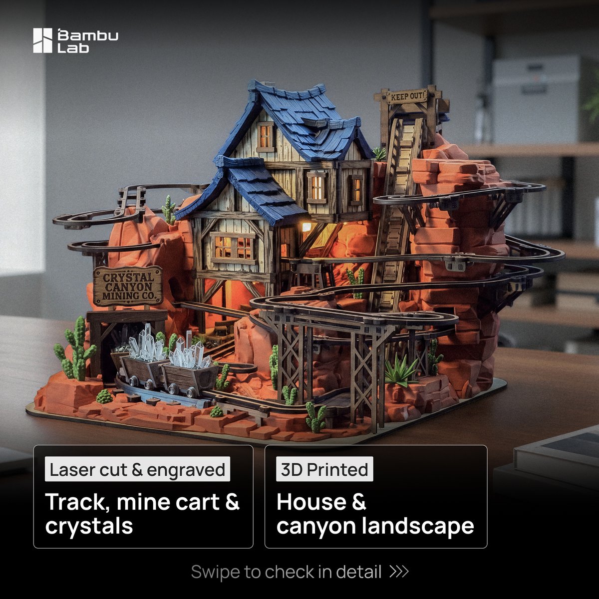 BambulabGlobal's tweet photo. Pair the R1 with your 3D printer and you can build a full play set at home.

PlayDeck by janberrydesign
Crystal Canyon Mine by Daniel4d

https://t.co/rsLANvz1xR https://t.co/2FjrHuVQNY