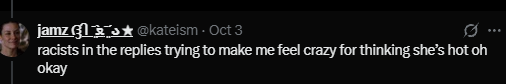 myasscantalk's tweet photo. @yongieme @kateism no, calling people racist because they don't find some ugly ass bitch attractive is peak retardation. i don't give a fuck who you find attractive, but when you slander people for not agreeing with something based on personal preference, is not cool. now fuck off RETARD https://t.co/VH2JmhSPSq