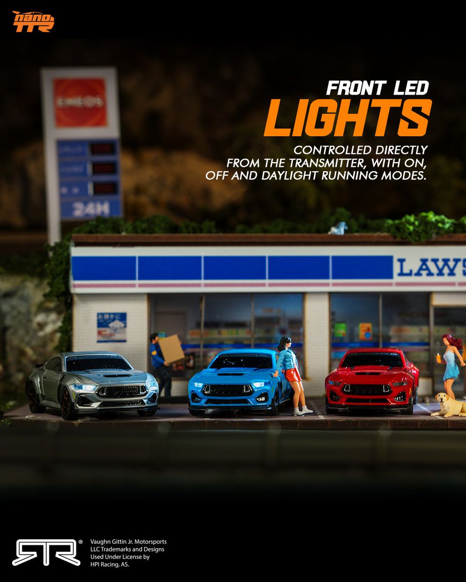 OfficialHPI's tweet photo. The nano-TTR is our in-house, custom-built and designed chassis, fully assembled and ready to roll. Featuring a detailed, fully licensed hard-body replica of the Ford Mustang Spec 5, the nano-TTR delivers the perfect balance of fun and performance in Tiny scale https://t.co/HiO6YXtEsD