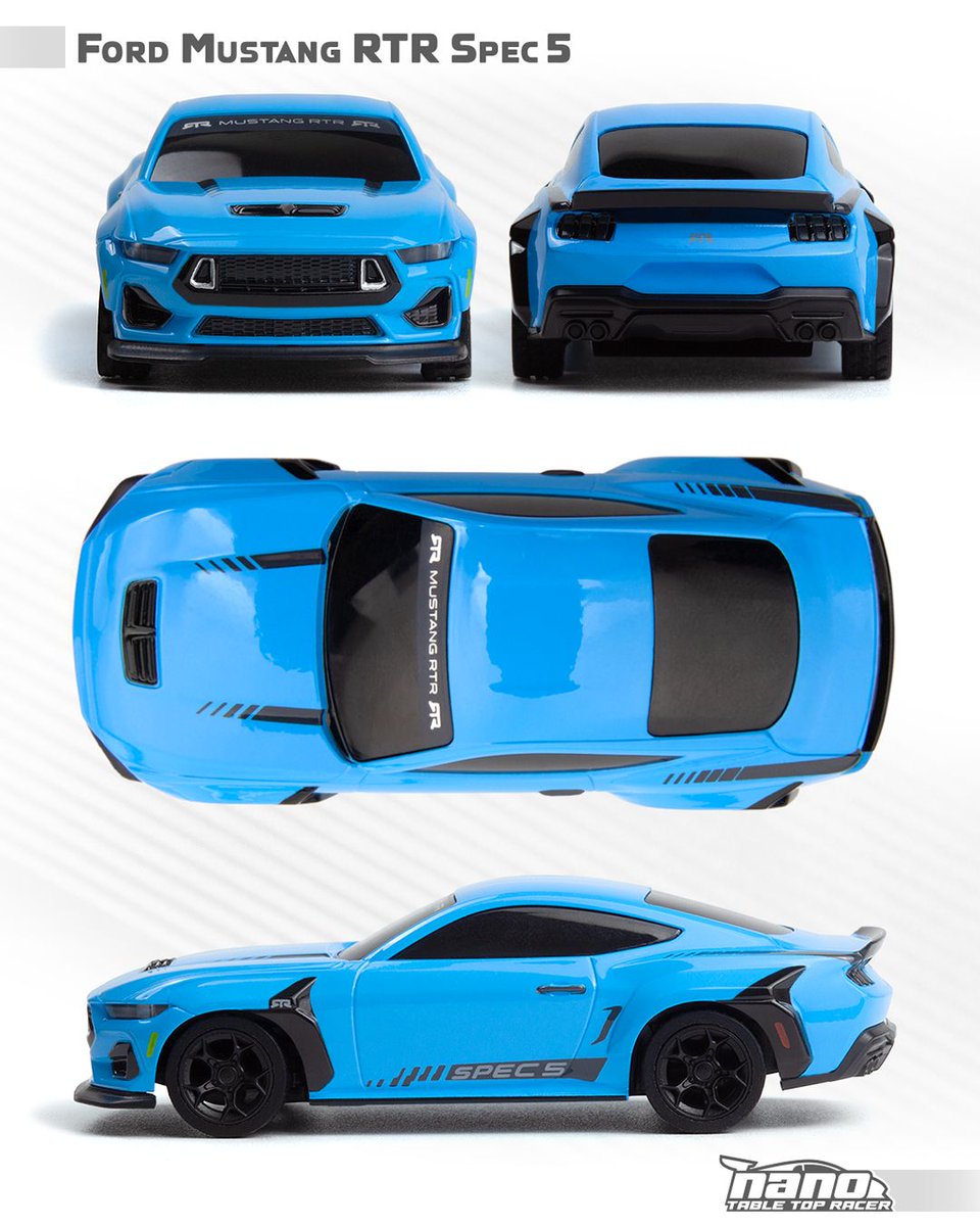 OfficialHPI's tweet photo. Taking everything that makes the nano-TTR such a blast and wrapping it in an all-new officially licensed Ford Mustang hard body, the latest addition to the range brings unmistakable Mustang styling to an incredibly compact 1:64 scale package. https://t.co/3ujWgPAXXx