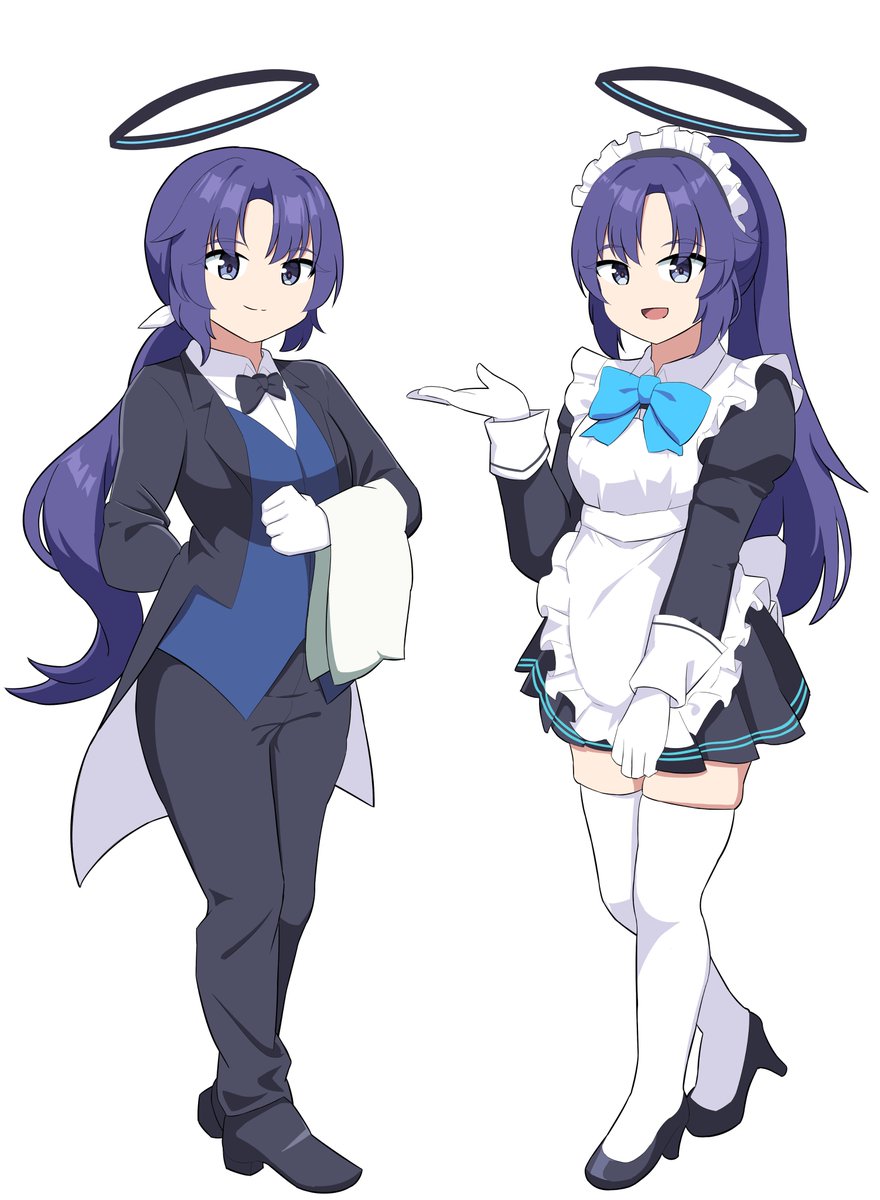 Nexos026's tweet photo. (Reupload)
Butler &amp; Maid Yuuka
#ブルアカㅤ  #BlueArchiveㅤ https://t.co/Us6WjIgzJp
