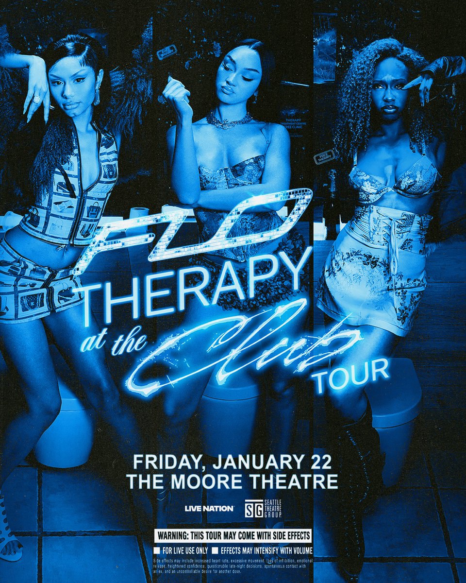 stgpresents's tweet photo. JUST ANNOUNCED: FLO - Therapy At The Club Tour at The Moore Theatre on Friday, January 22! Tickets go on sale this Friday at 10am at https://t.co/FQWA3SMLZ2. https://t.co/pX1a3wl2wn
