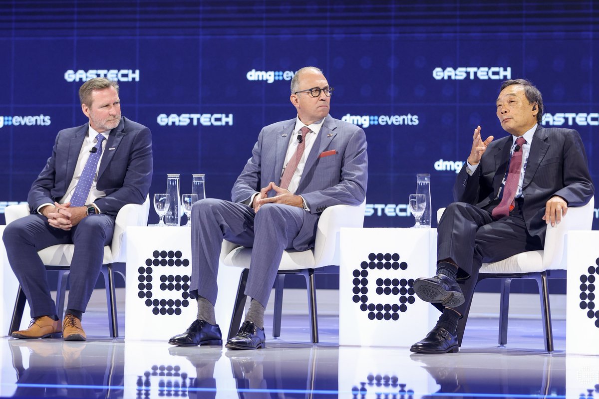 GastechEvent's tweet photo. The decisions shaping the next chapter of energy require leadership at the highest level.

At Gastech 2026, CEOs and senior executives from companies including PETRONAS, JERA, ExxonMobil, Venture Global, Oman LNG, Cheniere, Banpu and many more shared perspectives on the priorities defining the industry, from energy security and rising demand to investment, infrastructure, technology and major project delivery.

Four days of high-level discussion in Bangkok placed strategic decision-making, investment and collaboration firmly in focus as the industry looks ahead to its next phase of growth.

Save the date for Gastech 2027 in Houston, USA, where the global energy community will reconvene to advance the conversations, partnerships and innovations shaping the future of energy. 

Book your delegate pass today: https://t.co/oEATVBVJPl

#Gastech2026 #Gastech2027 #EnergyLeadership #GlobalEnergy #Houston