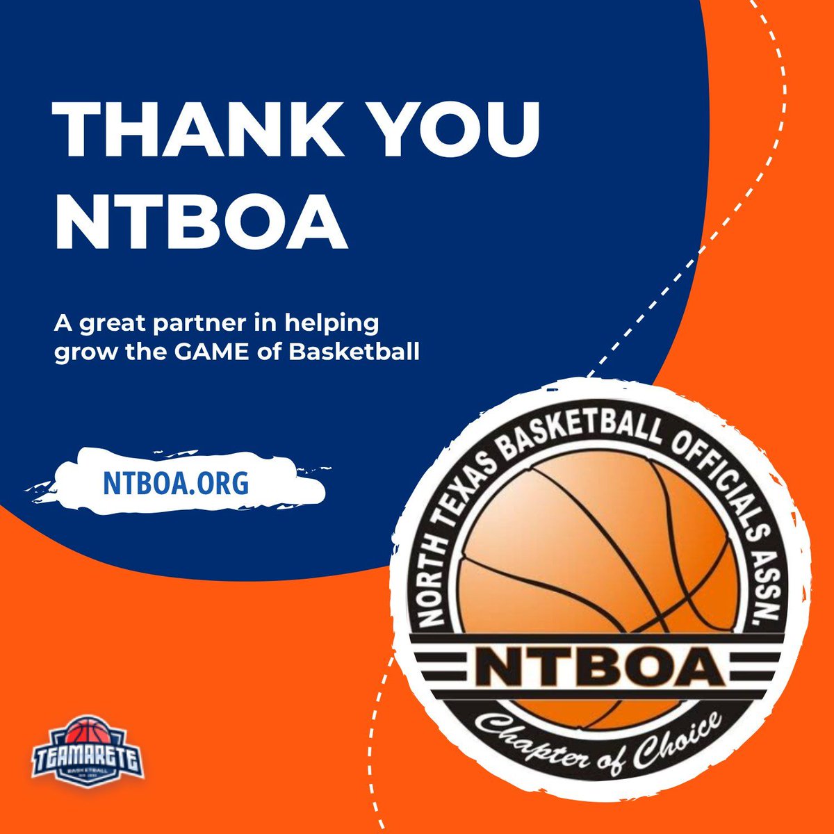 TeamAreteBB's tweet photo. Huge thank you to the North Texas Basketball Officials Association @NTBOA for being such a great partner to TeamARETE. Your professionalism and commitment to growing the game make every event better for our players and coaches. ๐ #NTBOA #TeamARETE #DFWHoops https://t.co/7IuI3vS45A