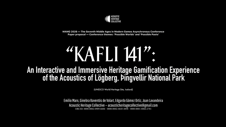 MidAgesModGames's tweet photo. Come check out the video about this interesting project and then join us in the comments section with your questions! You can also have a look at their prototype on the Acoustic Heritage Collective website to learn more! https://t.co/tRnR7bNcG9 https://t.co/je8dEly2bB