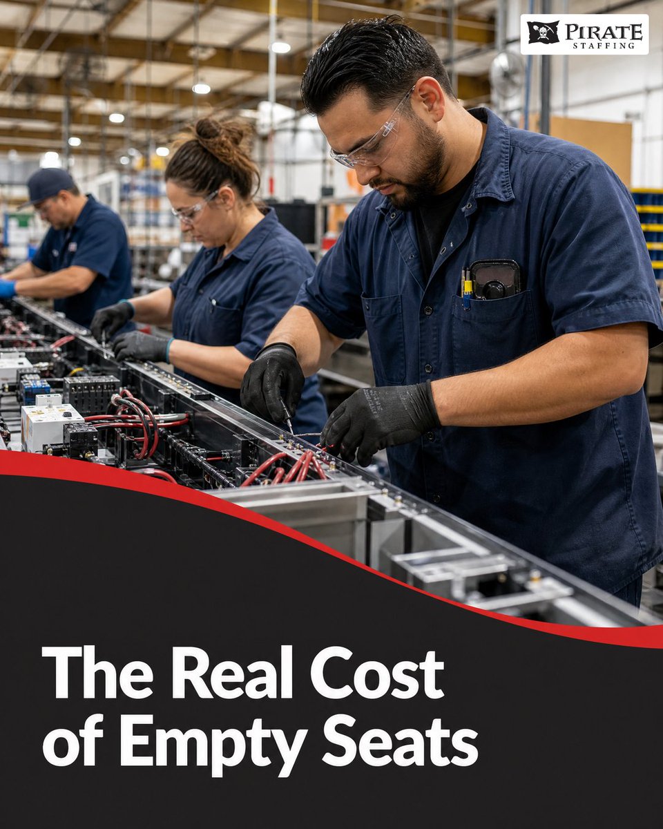 StaffingPirate's tweet photo. An open production role can mean more overtime for the rest of your team. Pirate Staffing helps employers cover staffing gaps.
Request staffing support: https://t.co/ogD6cBV9mt https://t.co/BwHqjQOP5F