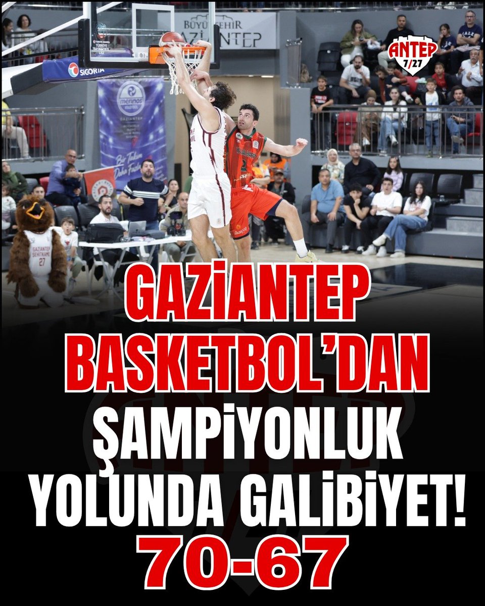 antep7_27's tweet photo. Gaziantep Basketbol’dan şampiyonluk yolunda kritik galibiyet!
TBL 4. haftasında Yalova Haremspor’u 70-67 mağlup eden Gaziantep Basketbol, ligdeki 3. galibiyetini alarak 3. sıraya yükseldi. Başkan Umut Yılmaz: "Bu takımın yeri Süper Lig, hep birlikte başaracağız." https://t.co/XxxNgZtAGx