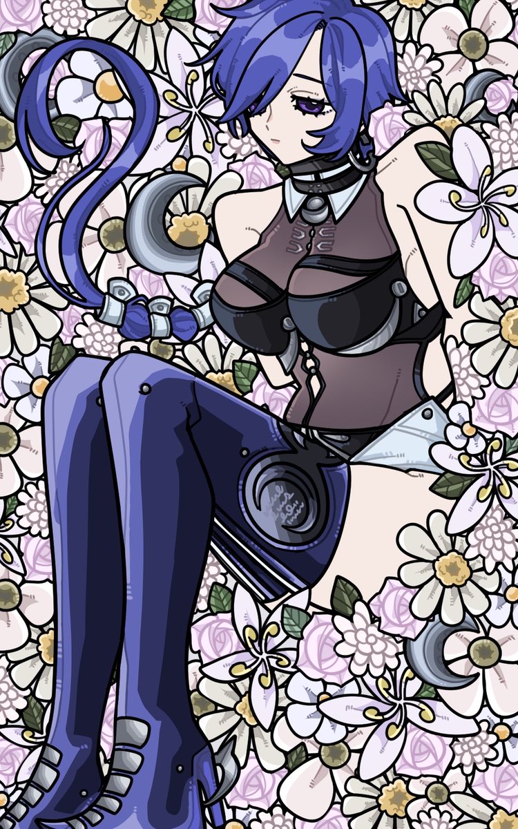 makurano0803's tweet photo. ゼンゼロのキャラクター、プロメイアを描いてみました❣️🌙白めの花をたくさん描く所が楽しかったです〜🖼️🤍プロメイアの衣装難しかった………💦😁
#ゼンゼロ #zzzero #プロメイア #Promeia #イラスト #ゼンゼロ好きさんと繋がりたい https://t.co/GkrfthN5th