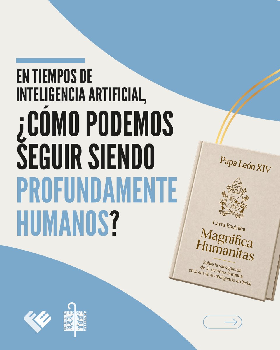Programa_FE's tweet photo. En un tiempo atravesado por la inteligencia artificial y los grandes avances tecnológicos, el Papa León XIV nos invita a volver a lo esencial: la dignidad de cada persona, los vínculos, la verdad, la comunidad y el cuidado. https://t.co/ZvdsfJLMa8
