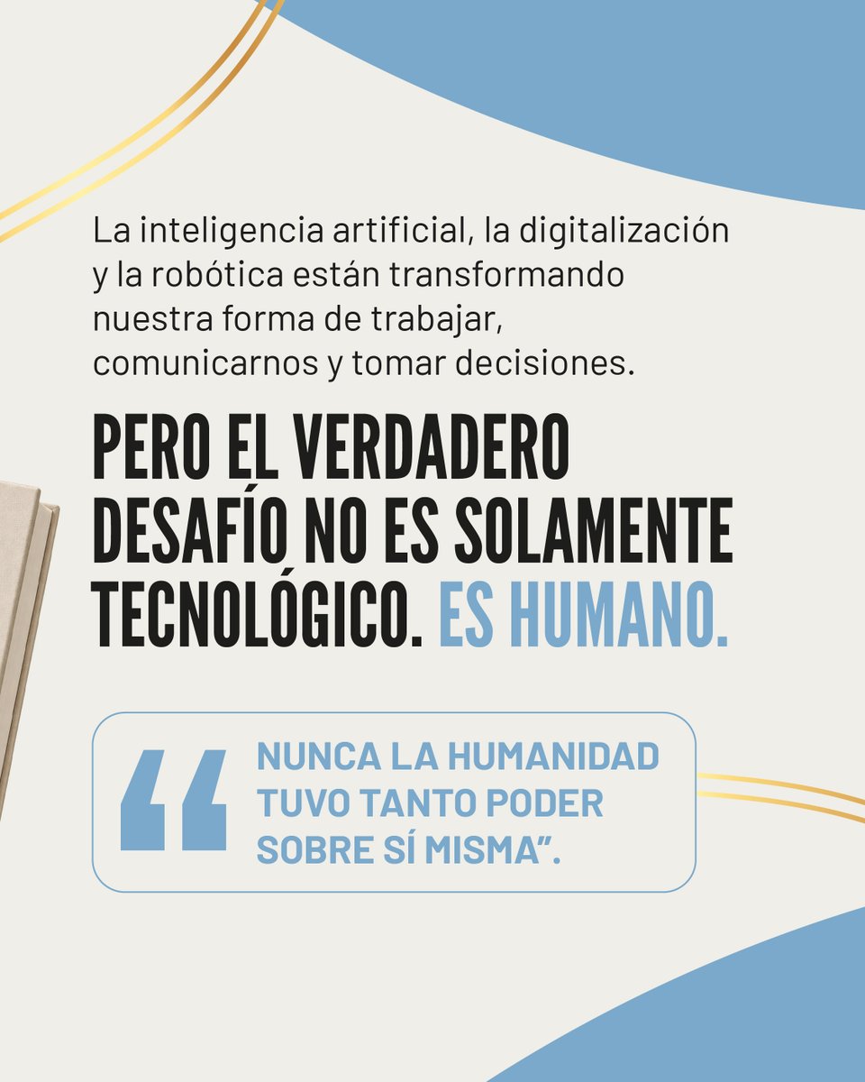 Programa_FE's tweet photo. En un tiempo atravesado por la inteligencia artificial y los grandes avances tecnológicos, el Papa León XIV nos invita a volver a lo esencial: la dignidad de cada persona, los vínculos, la verdad, la comunidad y el cuidado. https://t.co/ZvdsfJLMa8