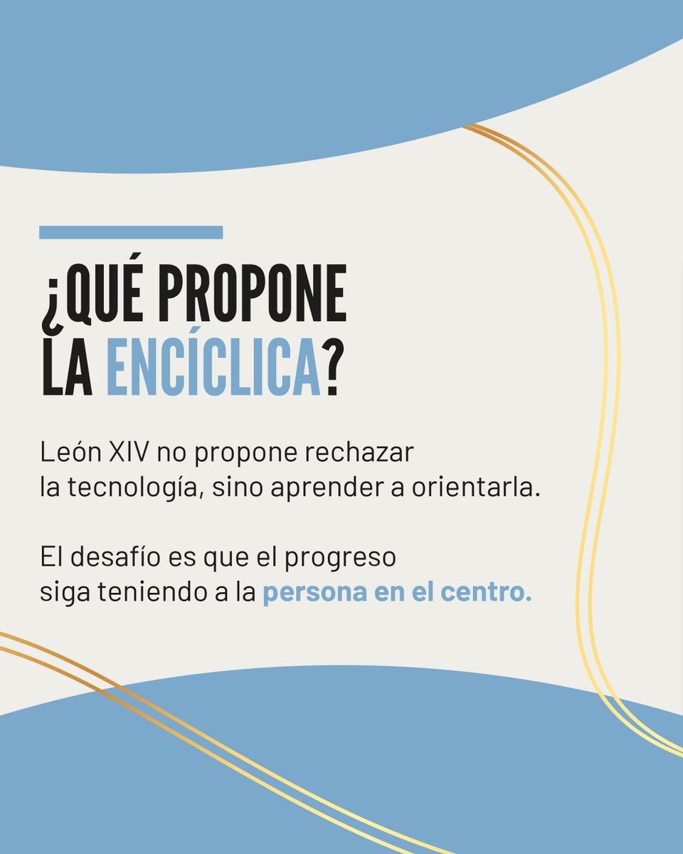 Programa_FE's tweet photo. En un tiempo atravesado por la inteligencia artificial y los grandes avances tecnológicos, el Papa León XIV nos invita a volver a lo esencial: la dignidad de cada persona, los vínculos, la verdad, la comunidad y el cuidado. https://t.co/ZvdsfJLMa8