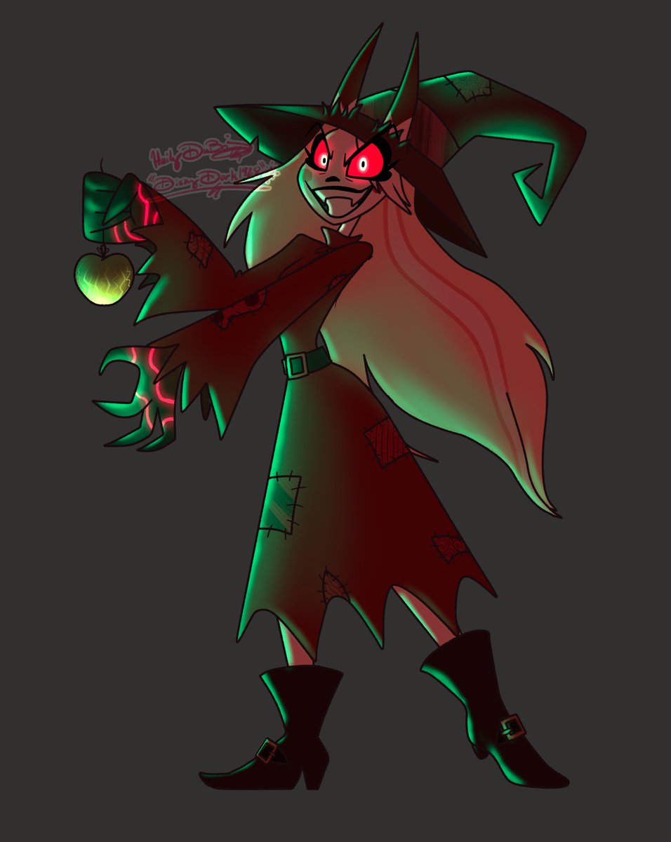 disneydork1928's tweet photo. 🧹~| Witch Charlie |~🍏  Wanna have a bite?  

Check out my ACGGoods Shop for the full “Hazbin Halloween” collection!   

#charlie #charliehazbinhotel #hazbinhotel #hazbinhotelfanart https://t.co/UGWxPx3LQg
