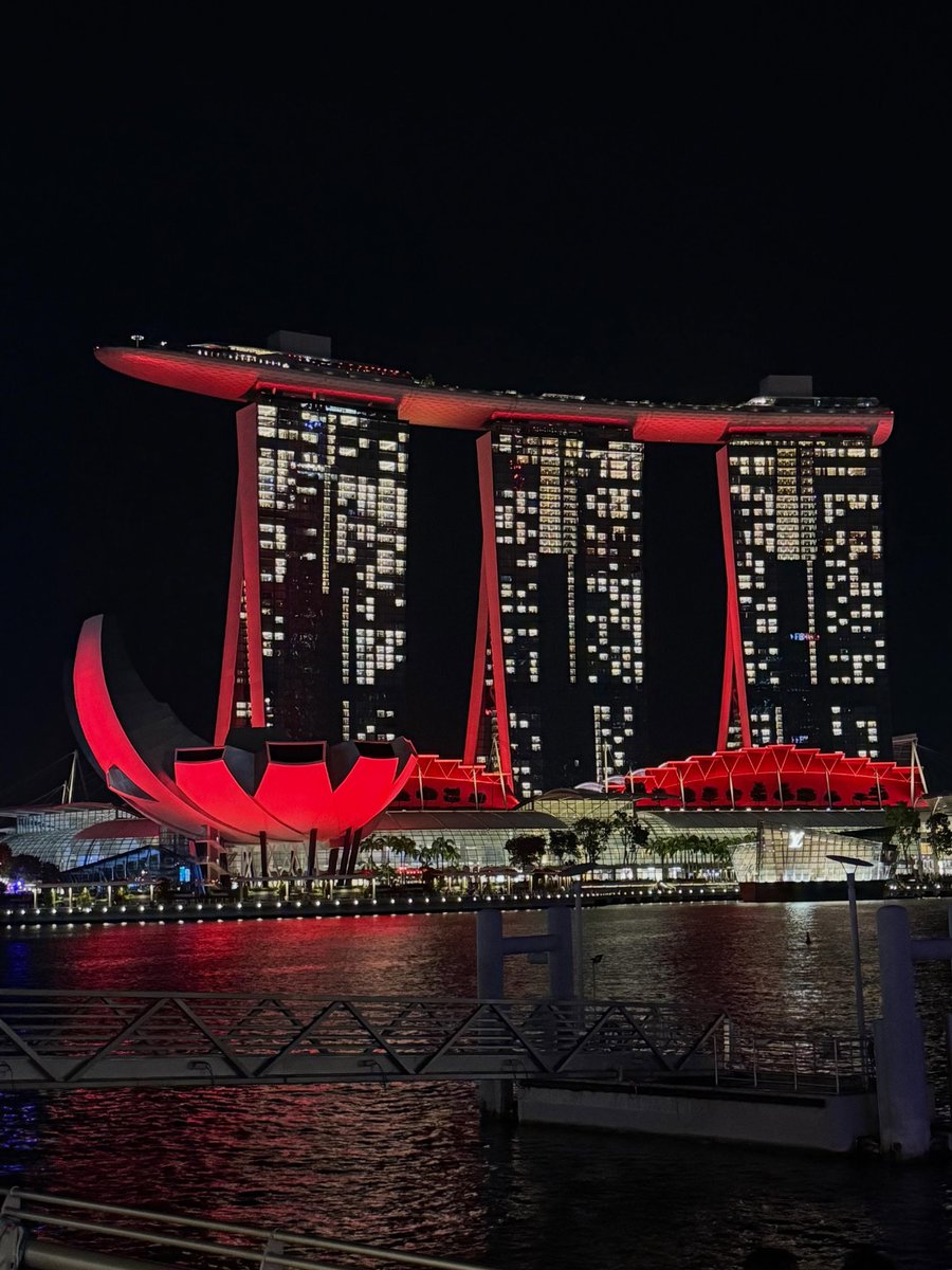 ximm19's tweet photo. When the sun goes down, Singapore comes alive. Marina Bay lights, rooftop views, and Gardens by the Bay glowing after dark. A city that shines as brightly at night as it does by day. https://t.co/XPAGSm5KEG