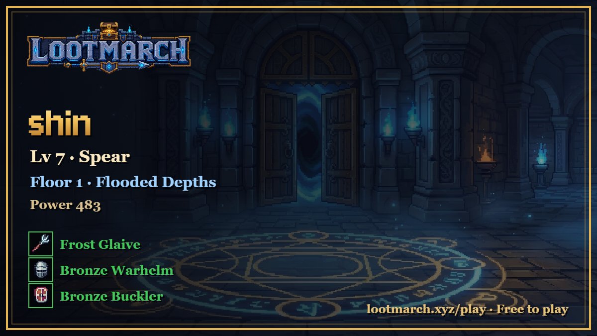 ShinZx96369's tweet photo. Pulled a uncommon Frost Glaive in LootMarch. 💎
The grind pays off in loot.
@PlayLootMarch https://t.co/gBV30P7Vaa
