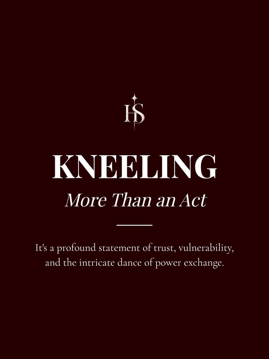 HouseSurrender's tweet photo. For a sub, kneeling can communicate respect and willingness to submit. But the posture only has meaning when both partners understand and consent to what it represents.

#submissivemen #Bdsm https://t.co/aQ77jMdPAQ